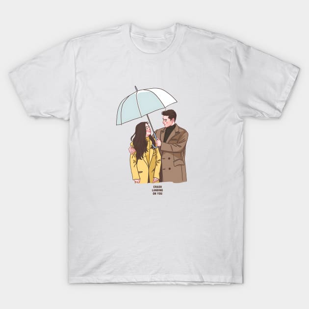 K-Drama Crash Landing On You T-Shirt by Bone Perez